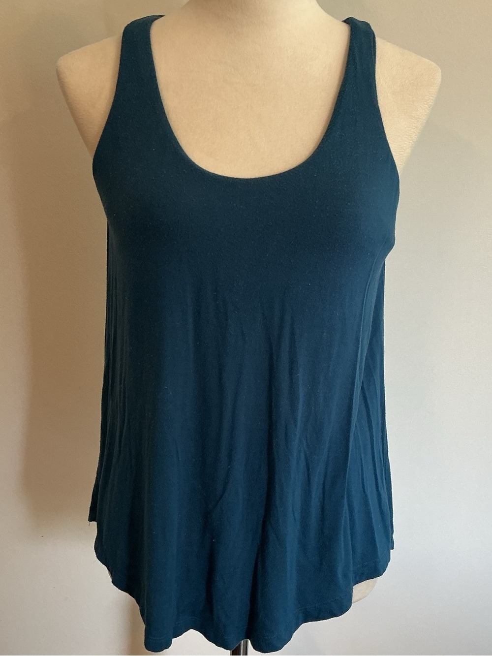 Soma Teal Loose Tank Top With Built-in Bra